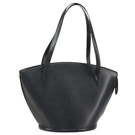 LOUIS VUITTON Borsa a Spalla Epi Saint Jacques Nera M52262 Auth 150253