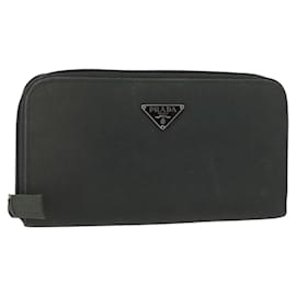 PRADA Langer Geldbeutel Nylon Khaki Auth 153670 - Prada