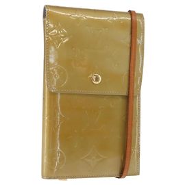 LOUIS VUITTON Monogram Vernis Walker Geldbörse Grau M91031 LV Auth 155176