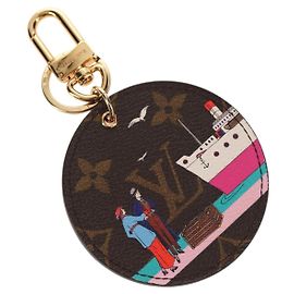 LOUIS VUITTON Monogram Porte Cre Illustre Evasion Charm M61932 LV Auth 153714M