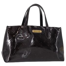 LOUIS VUITTON Borsa Wilshire PM Monogram Vernis Amarante M93641 LV Auth BA8609
