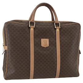 Céline Borsa da lavoro in tela Macadam CELINE PVC marrone oro Auth ti3555