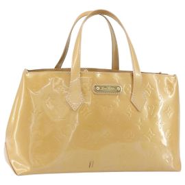 LOUIS VUITTON Borsa a Mano Vernis Wilshire PM Rose Flow Lantern M91642 Auth BA8608