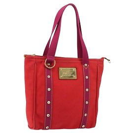 LOUIS VUITTON Antigua Cabas MM Tote Bag Rot M40034 LV Auth ep12022