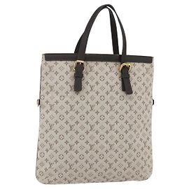 LOUIS VUITTON Monogram Mini Franoise Tote Bag 2way Khaki M92209 LV Auth ep11954