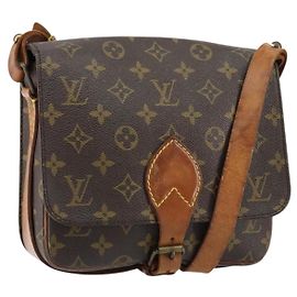LOUIS VUITTON Borsa a Spalla Monogram Cartouchiere MM M51253 LV Auth BA8293