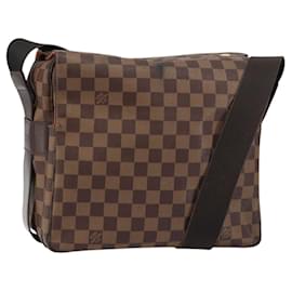 LOUIS VUITTON Borsa a Spalla Naviglio Damier Ebene N45255 LV Auth BA8745