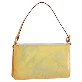 LOUIS VUITTON Monogram Vernis Lexington Bolsa de Accesorios Gris M91056 Auth ep12425