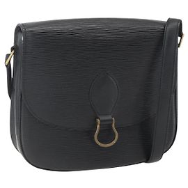 LOUIS VUITTON Borsa a Spalla Epi Saint Cloud GM Nera M52192 LV Auth 156981