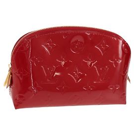 LOUIS VUITTON Pochette Pouch Monogram Vernis Rosa Indiano M90009 LV Auth am9994V