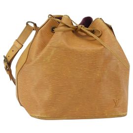 LOUIS VUITTON Borsa a Spalla Petit Noé Epi Gialla M44109 LV Auth ka711
