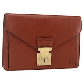 LOUIS VUITTON Borsa a Mano Dragonne Epi Serie Marrone M52618 LV Auth th6531
