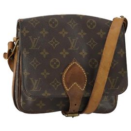 LOUIS VUITTON Borsa a Spalla Monogram Cartouchiere MM M51253 LV Auth bs31075