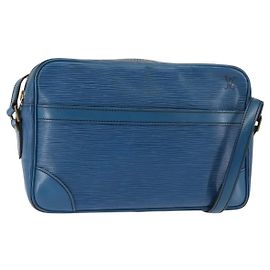 LOUIS VUITTON Borsa a Spalla Epi Trocadero 27 Blu M52315 LV Auth 147137