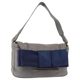 Chloé Borsa a Spalla in Pelle Grigia Auth BA6834