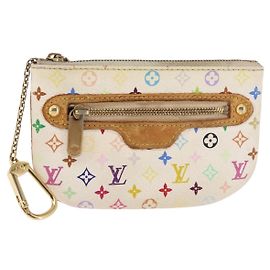 LOUIS VUITTON Pochette MM Monogram Multicolore Bianca M60028 LV Auth BA6983
