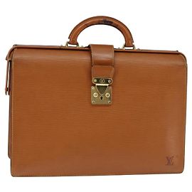 LOUIS VUITTON Epi Serviette Fermoir Tasche Zipangu Gold M54358 LV Auth ep11319