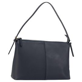 BURBERRY Borsa a Spalla in Pelle Blu Navy Argento Autentica am9843
