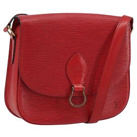 LOUIS VUITTON Sac à épaule Epi Saint Cloud GM Rouge M52197 LV Auth BA8157