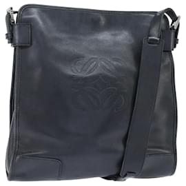 Borsa a Spalla Anagram LOEWE in Pelle Nera Argento Autentica bs30598