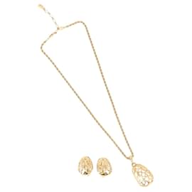 Collana in metallo 2 Set Oro Auth am9228 - Saint Laurent