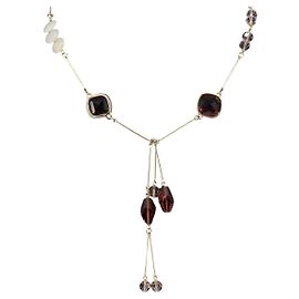 Collana Swarovski metallo Oro Auth am9577