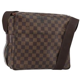 LOUIS VUITTON Borsa a Spalla Naviglio Damier Ebene N45255 LV Auth 149610