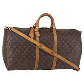 LOUIS VUITTON Bolsa Boston Monogram Keepall Bandoulière 60 M41412 LV Auth BA7613 - Louis Vuitton