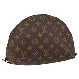 LOUIS VUITTON Pochette Cosmetica Demi Ronde Monogram M47520 LV Auth 152763
