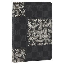 LOUIS VUITTON Graphite Christopher Nemeth Organizer De Poch N61213 Auth 152673