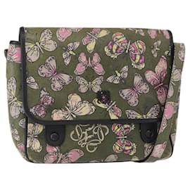 LOEWE Schultertasche aus Leder Grün Auth 153985 - Loewe