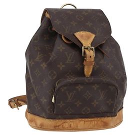 LOUIS VUITTON Zaino Monogram Montsouris MM M51136 LV Auth ka154