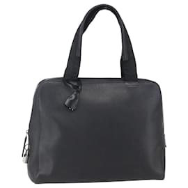 PRADA Borsa a mano in pelle nera argento Auth bs30432 - Prada