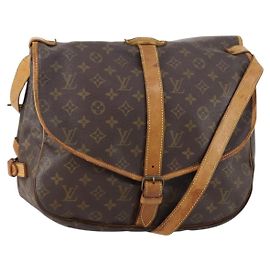 LOUIS VUITTON Borsa a Spalla Monogram Saumur 35 M42254 LV Auth BA6948