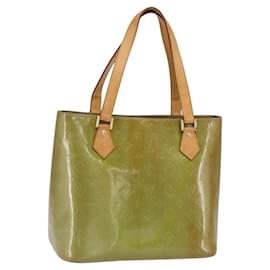 LOUIS VUITTON Borsa a Mano Monogram Vernis Houston Blu Baby M91005 LV Auth th6461