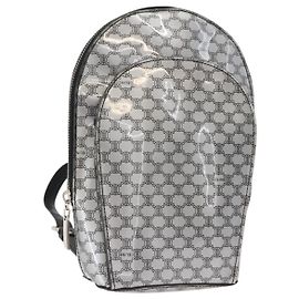 Zaino in tela Macadam CÉLINE Argento Auth 146658
