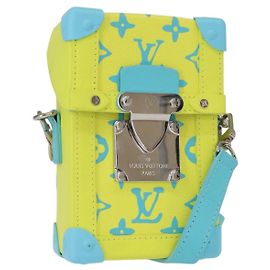 LOUIS VUITTON Monogram Playground Vertical Trunk Bag Yellow M82007 Auth 151204SM
