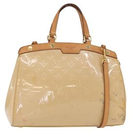LOUIS VUITTON Vernis Blair MM Hand Bag 2way Rose Angelique M90068 LV Auth 159713
