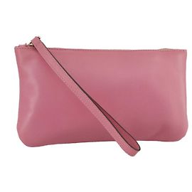 Pochette in pelle rosa Valentino Auth bs21474