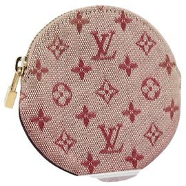LOUIS VUITTON Monogram Mini Monedero Ron Monedero Rojo M92462 Auth gh1169