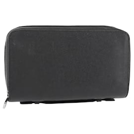 LOUIS VUITTON Taiga Zippy XL Long Wallet Black M44275 LV Auth 153416 - Louis Vuitton