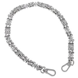LOUIS VUITTON Cintura a Spalla in Catena Metal 23,6"" Argento LV Auth 150644