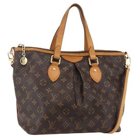 LOUIS VUITTON Monogram Palermo PM Tote Bag M40145 LV Auth 156193