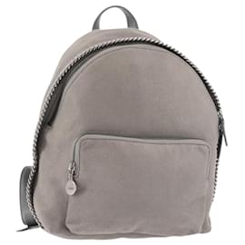 Zaino Falabella in suede grigio argento di Stella McCartney 410905 Auth am9133 - Autre Marque
