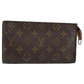 LOUIS VUITTON Monogramma Secchiello GM Pochette Accessorio LV Auth 145703