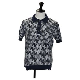 Camisa Polo de Lana FENDI Marina Auth am9150M