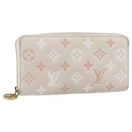 LOUIS VUITTON Monogram Coussin Zippy Long Wallet Rosa M82290 LV Auth 143915