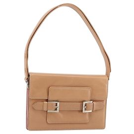 Borsa a Spalla FENDI in Pelle Rosa Argento Autentica 142903