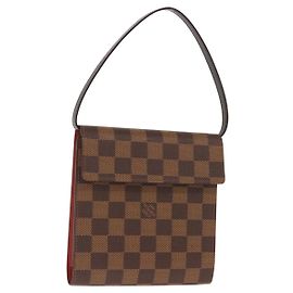 LOUIS VUITTON Pochette Porte-CD Damier Ebene N62935 LV Auth bs29503