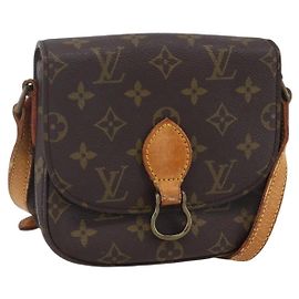 LOUIS VUITTON Monogram Saint Cloud PM Schultertasche M51244 LV Auth BA8275